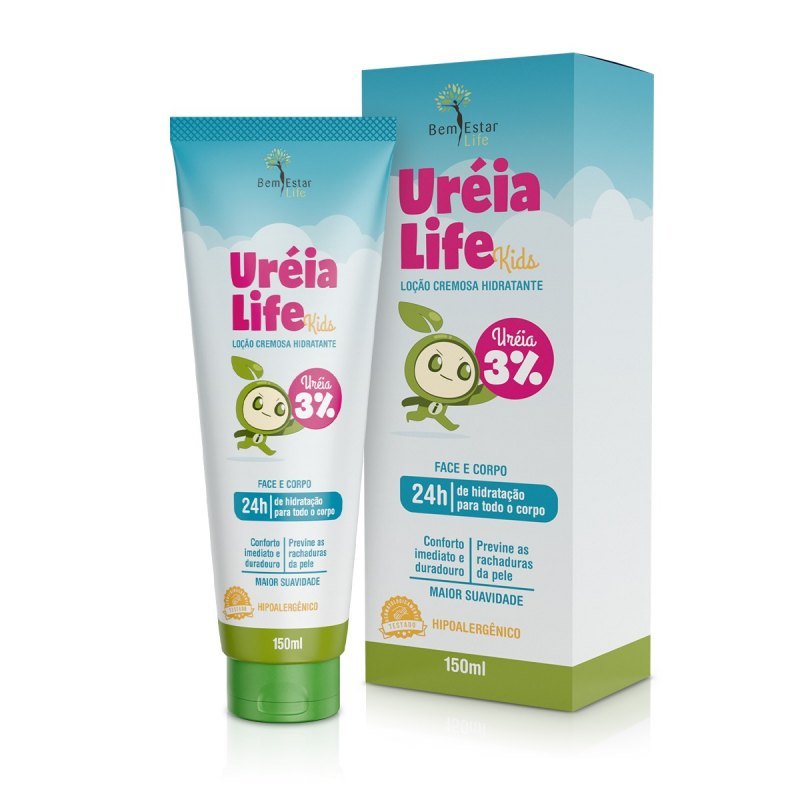 URÉIA LIFE KIDS CREME HIDRATANTE COM 3% DE URÉIA